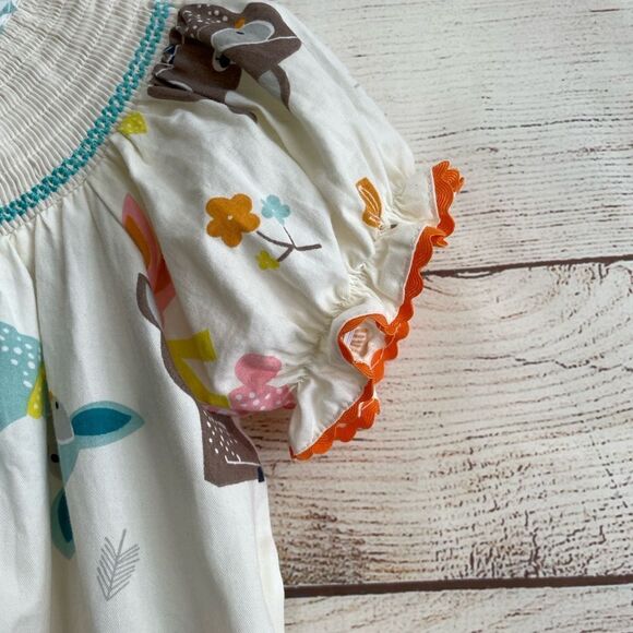 LIL CACTUS FOREST FRIENDS SMOCKED DRESS - Picture 6 of 10